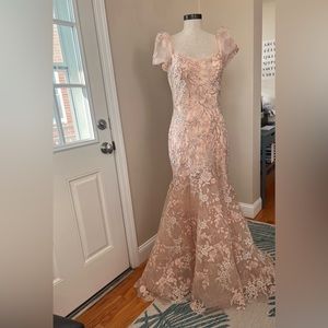 Blume Floral Mermaid Dress Andrea & Leo Couture